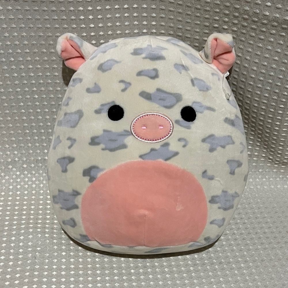 Squishmallows 8” Rosie the Spotted Pig Pink and Gray Plush Toy